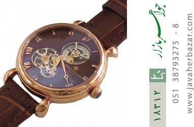 ساعت مجلسی ساعت واشرون کنستانتین بند چرمی vacheron constantin مجلسی - کد 18312